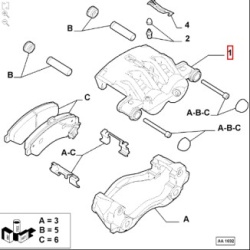 SP 77369109 RH FRONT CALIPER